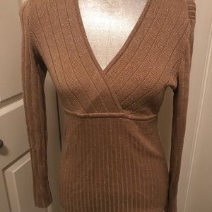 Gold metallic sweater